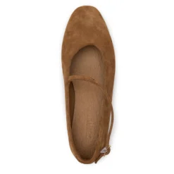 Taupe suède ballerina's