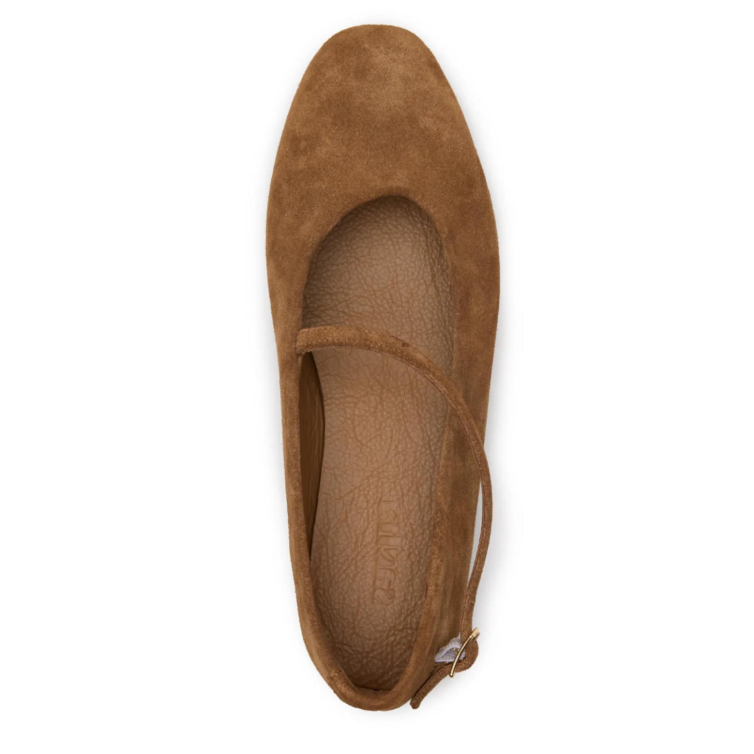 Taupe suède ballerina's