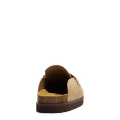 Taupe suède instappers