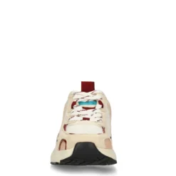 Witte sneakers met multicolor details