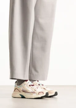 Witte sneakers met multicolor details