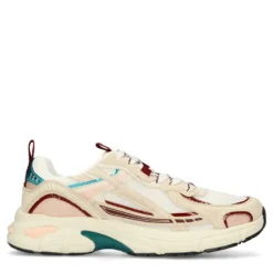 Witte sneakers met multicolor details