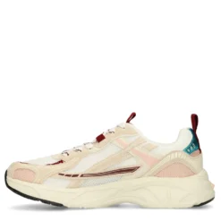 Witte sneakers met multicolor details