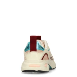 Witte sneakers met multicolor details