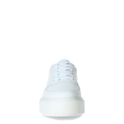 Witte sneakers met plateauzool