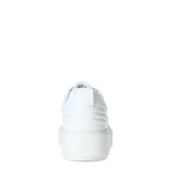 Witte sneakers met plateauzool
