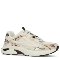 Witte sneakers met zwarte details