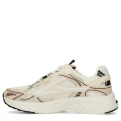 Witte sneakers met zwarte details