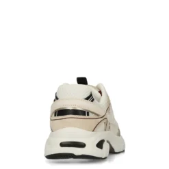 Witte sneakers met zwarte details