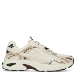 Witte sneakers met zwarte details