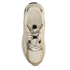 Witte sneakers met zwarte details