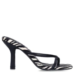 Zebra print muiltjes met hak