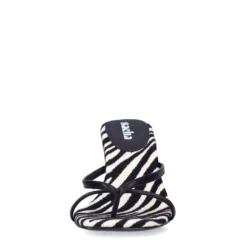 Zebra print muiltjes met hak