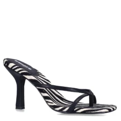 Zebra print muiltjes met hak