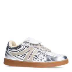 Zilveren metallic sneakers