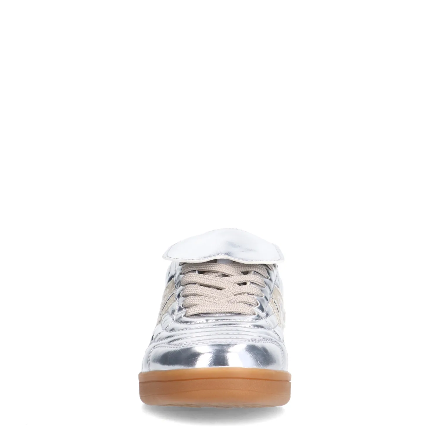 Zilveren metallic sneakers