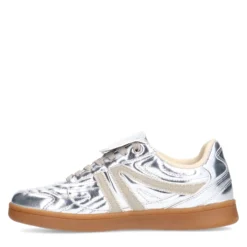 Zilveren metallic sneakers