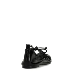 Zwarte ballerina's met veters