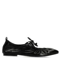 Zwarte ballerina's met veters