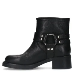 Zwarte biker enkelboots