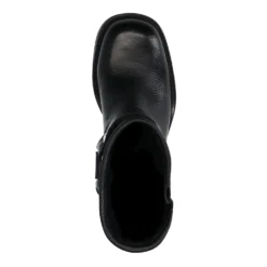 Zwarte biker enkelboots