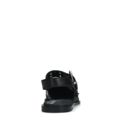 Zwarte buckle slingbacks