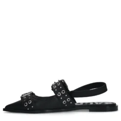 Zwarte buckle slingbacks
