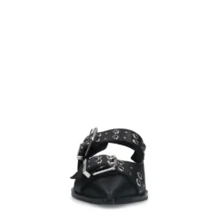 Zwarte buckle slingbacks
