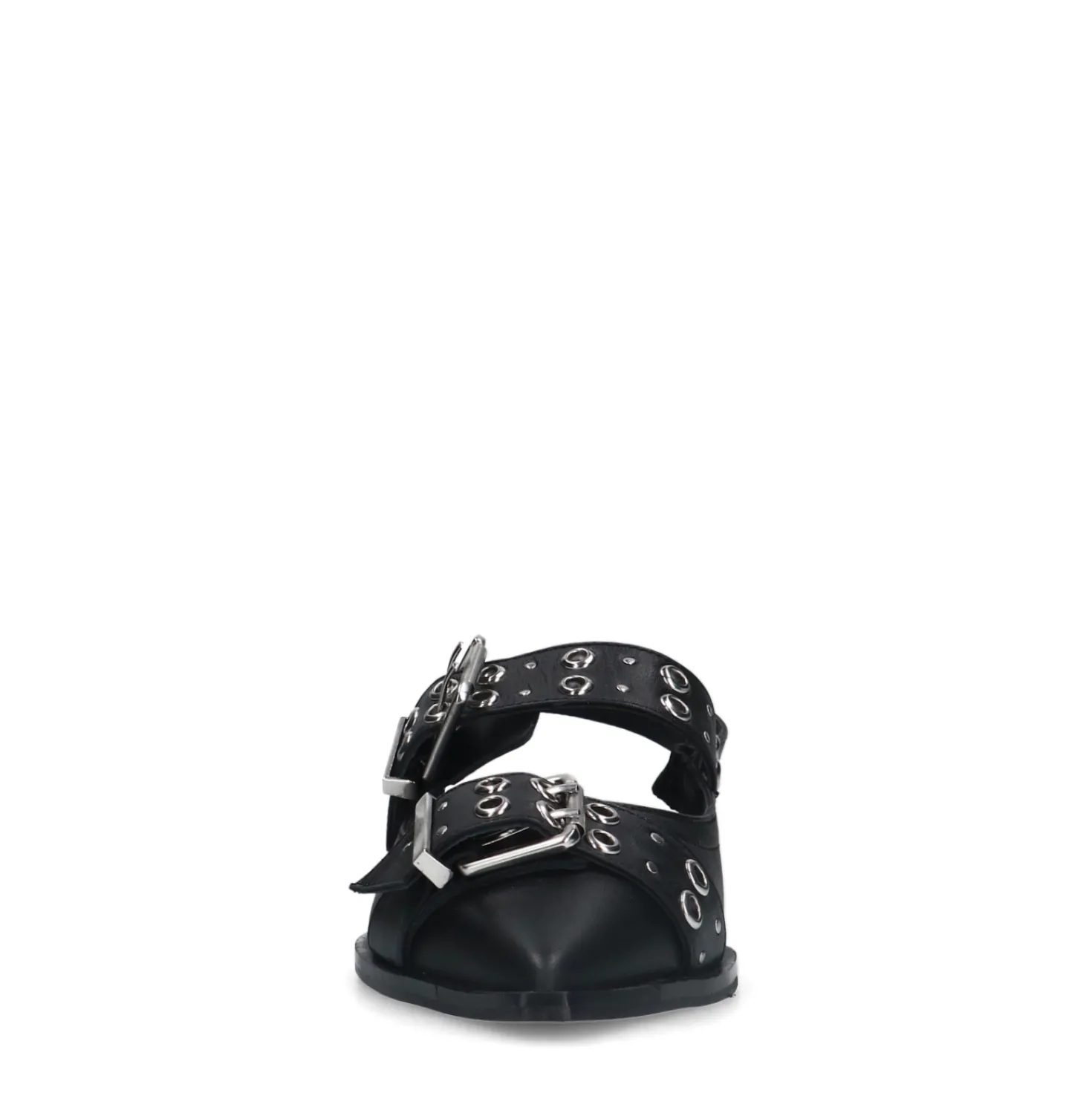 Zwarte buckle slingbacks
