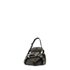 Zwarte buckle slingbacks met kitten heel