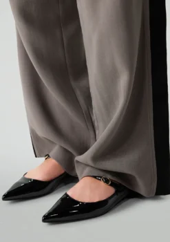 Zwarte lak ballerina's