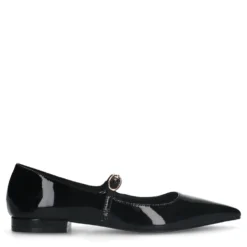 Zwarte lak ballerina's