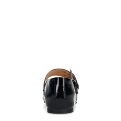 Zwarte lak buckle ballerina's