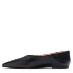Zwarte leren ballerina's