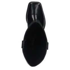 Zwarte leren biker boots