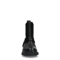 Zwarte leren biker boots