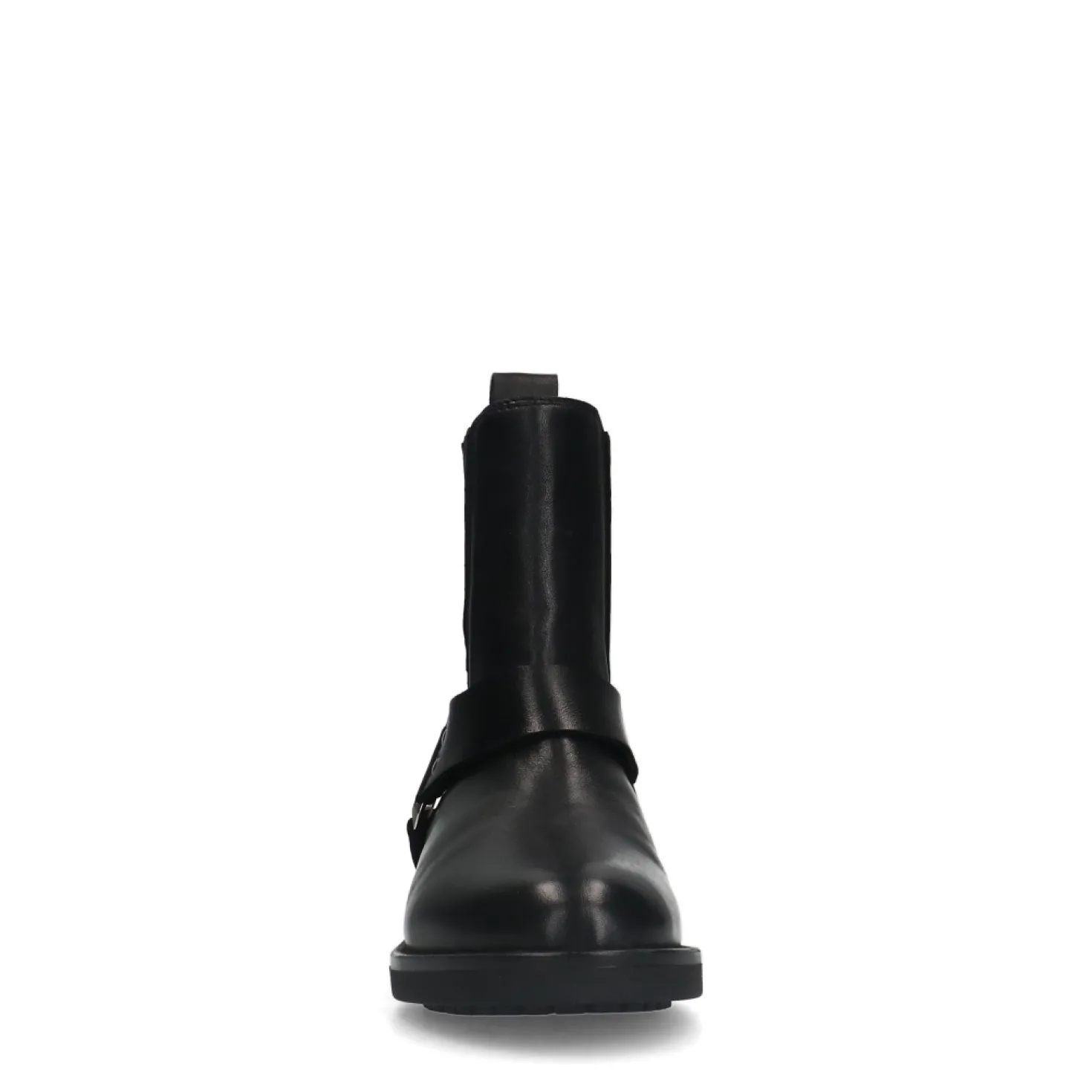 Zwarte leren biker boots