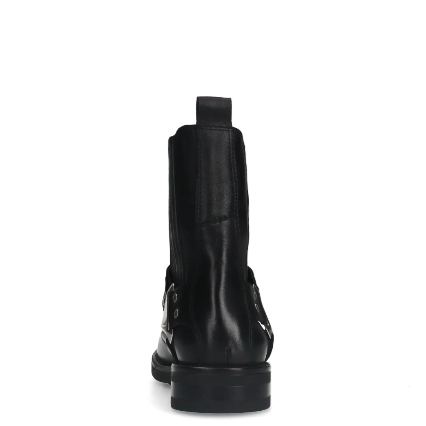Zwarte leren biker boots