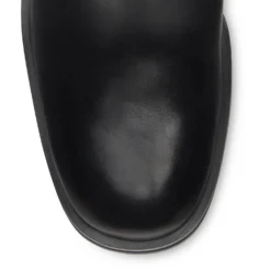 Zwarte leren biker boots