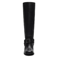 Zwarte leren biker boots