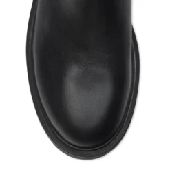 Zwarte leren chelsea boots
