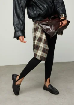 Zwarte leren loafers