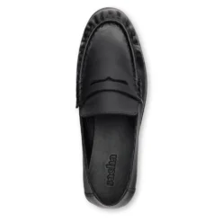 Zwarte leren loafers