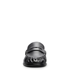 Zwarte leren loafers