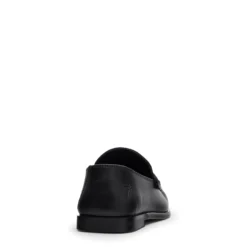 Zwarte leren loafers