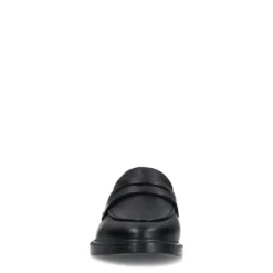 Zwarte leren penny loafers