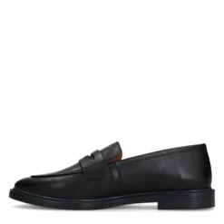 Zwarte leren penny loafers