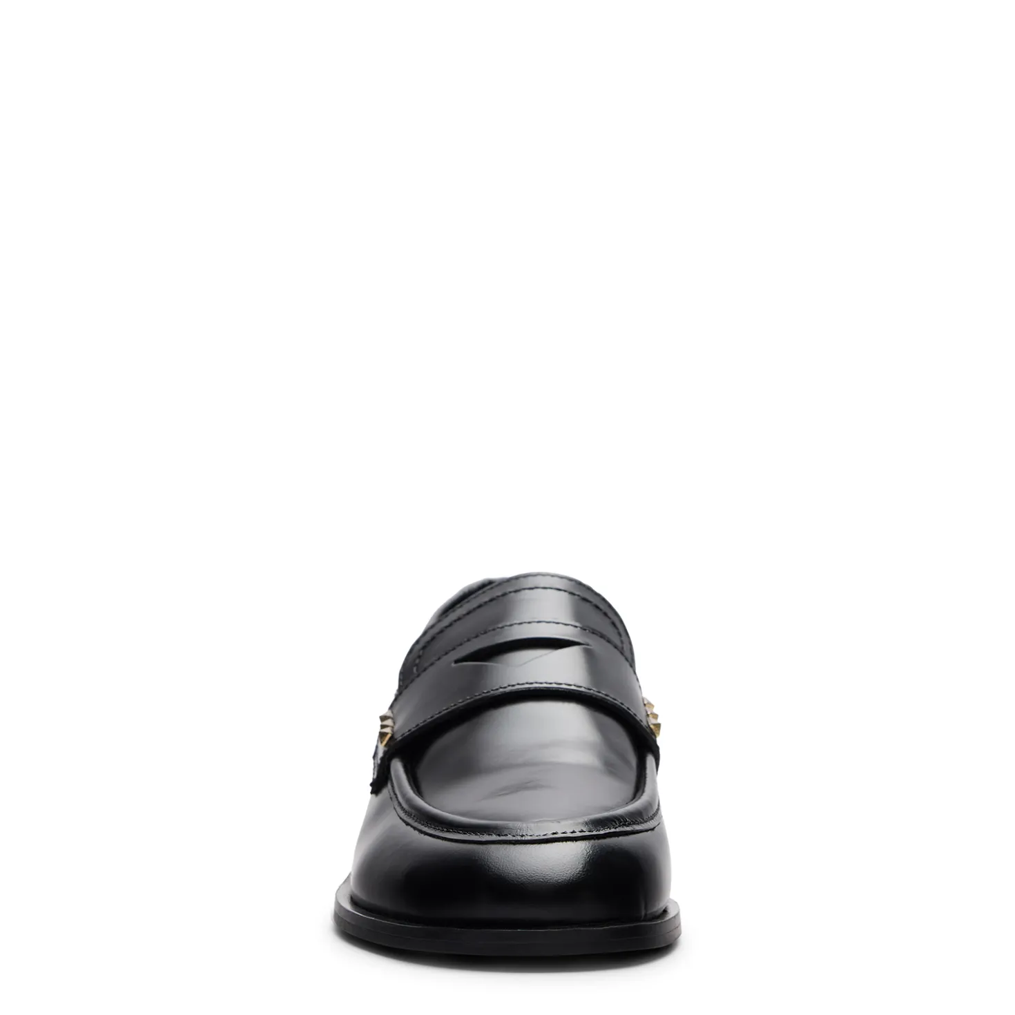 Zwarte leren penny loafers