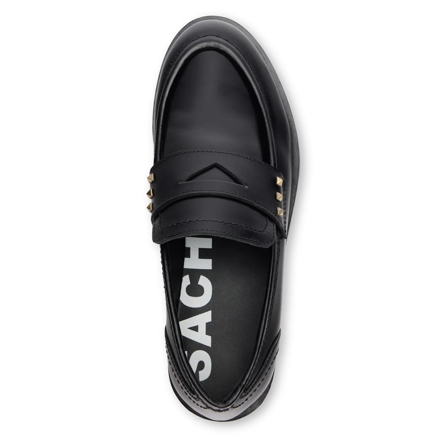 Zwarte leren penny loafers