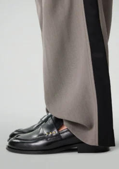 Zwarte leren penny loafers